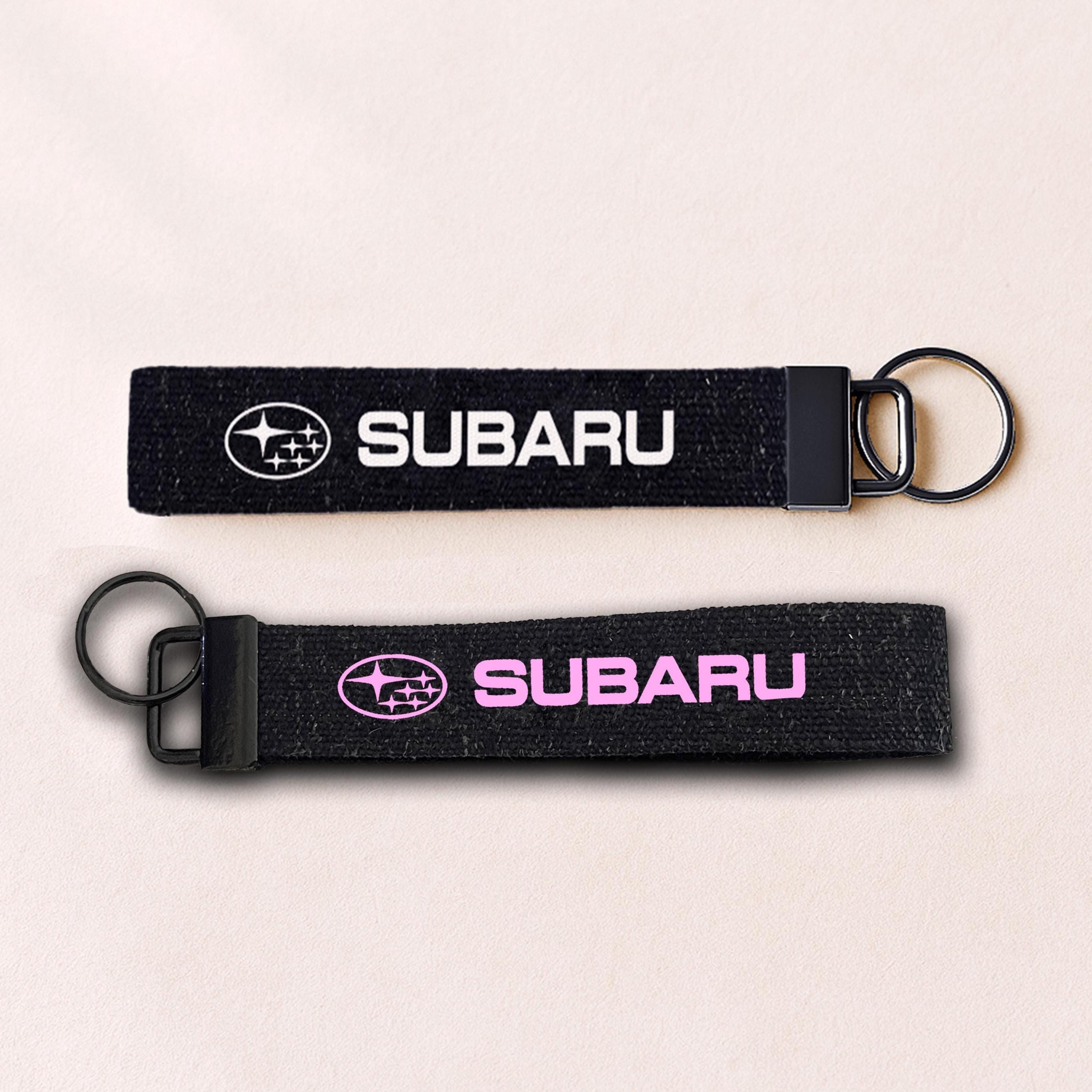 1 Subaru Black Wristlet Keychain WRX STI Car Enthusiast gift for key ring
