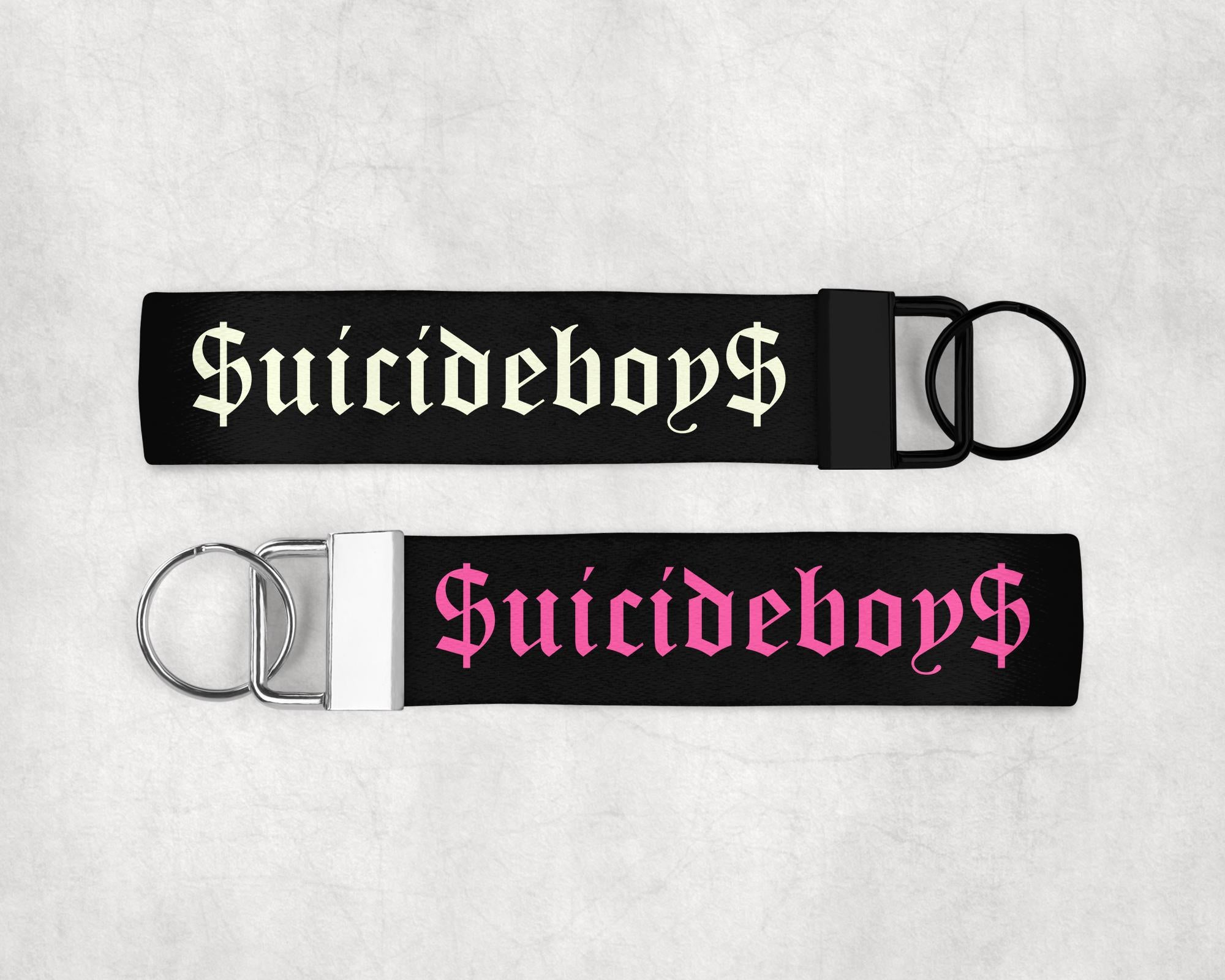 1 Black Sublimated Keychain Lanyard for Rap Music Lover