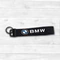 BMW Car enthusiast black keychain wristlet accessory for keys, gift or personal use