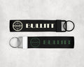 1 Mustang Bullitt Wrist Lanyard Keychain Black Sublimated Car Enthusiast Key Fob