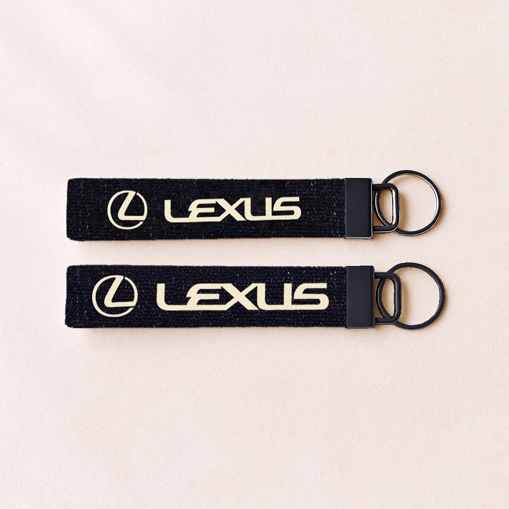 Lexus Black Wristlet Keychain for JDM Car Enthusiast gift for key ring