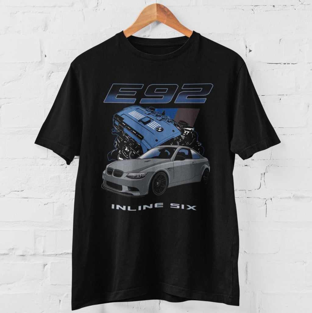 BMW E92 N54 T-Shirt, Inline Six Twin Turbo, Car Enthusiast