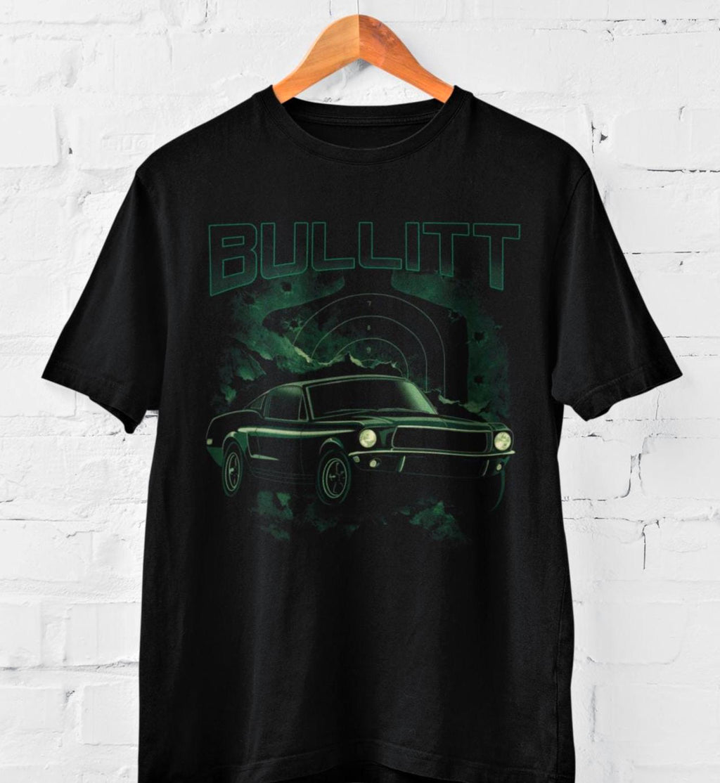 Classic Mustang Car Enthusiast Unisex Tshirt Black