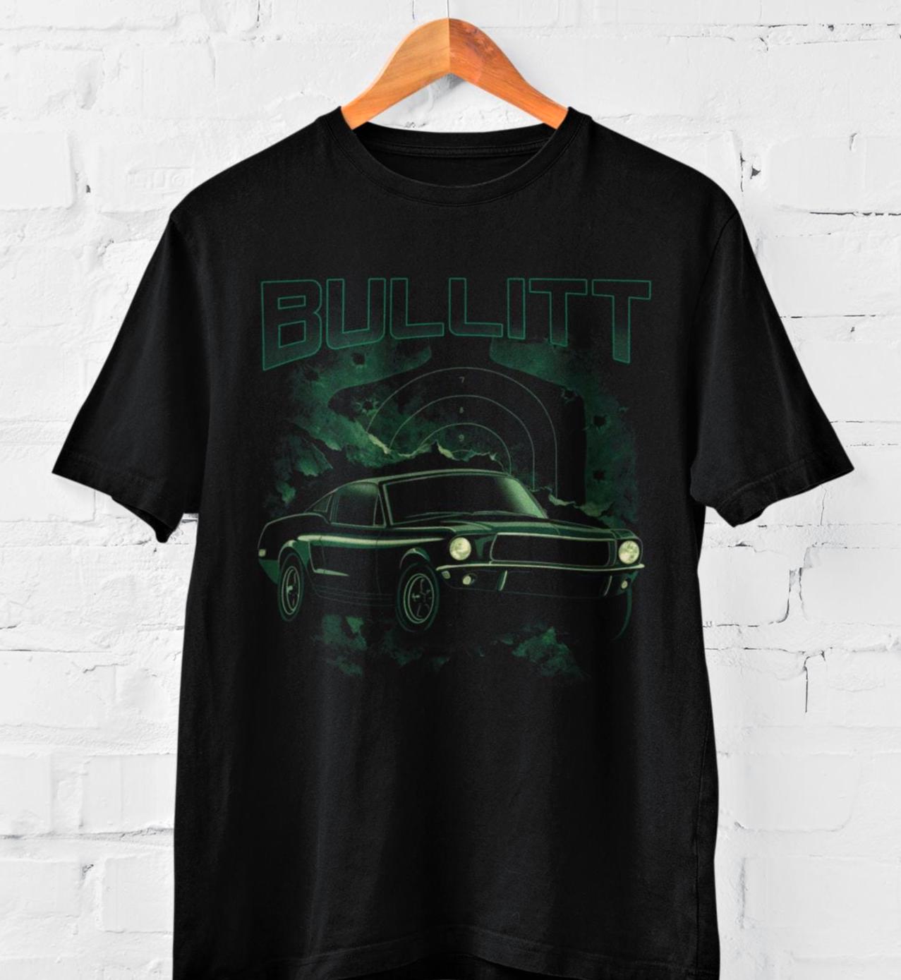 Classic Mustang Car Enthusiast Unisex Tshirt Black