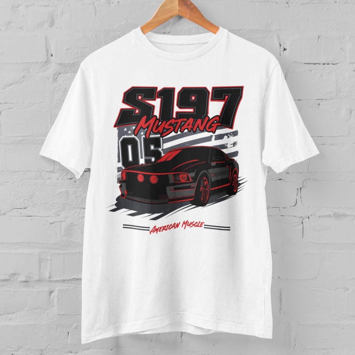 S197 Mustang 05-09 T-Shirt: American Muscle Car Graphic Tee