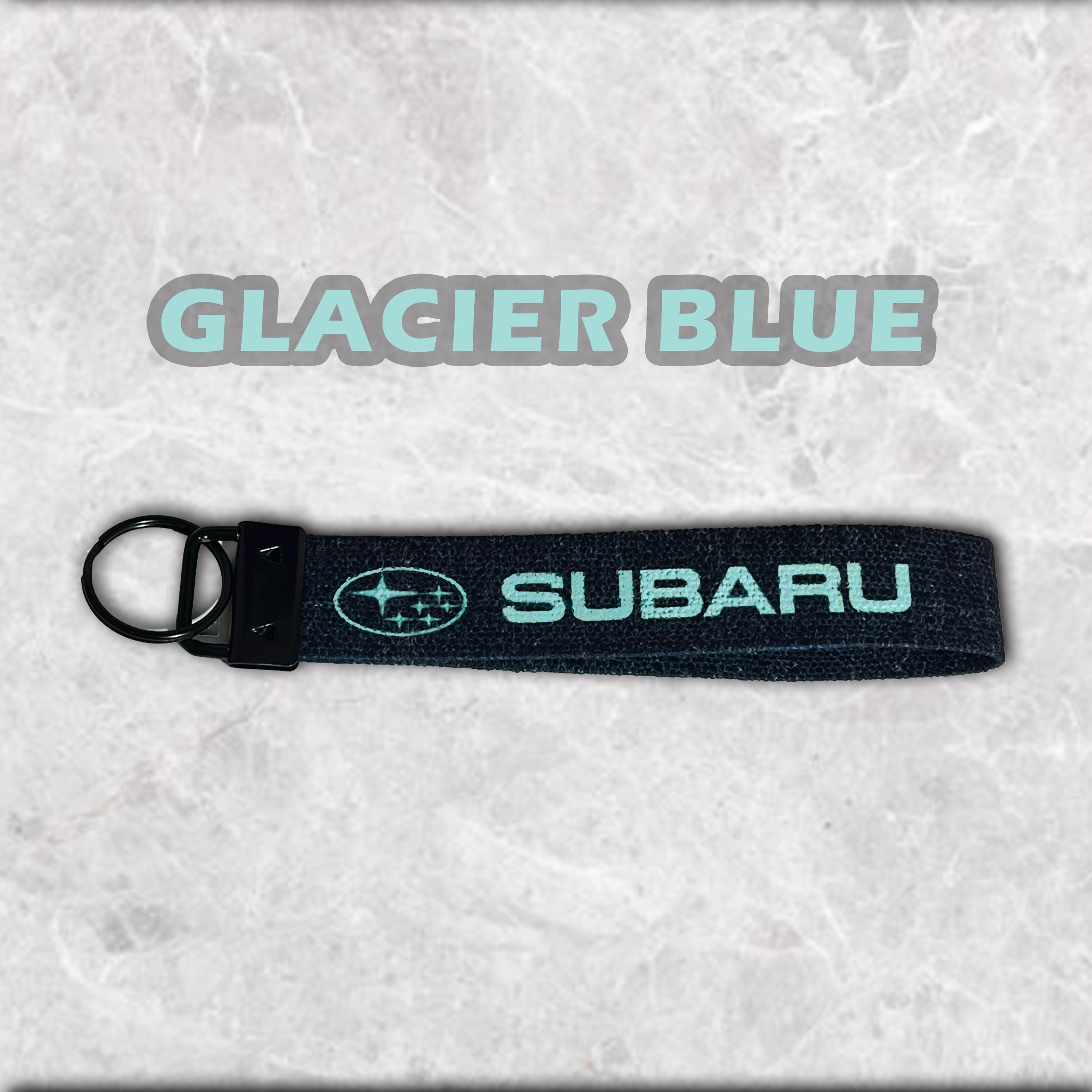 1 Subaru Black Wristlet Keychain WRX STI Car Enthusiast gift for key ring