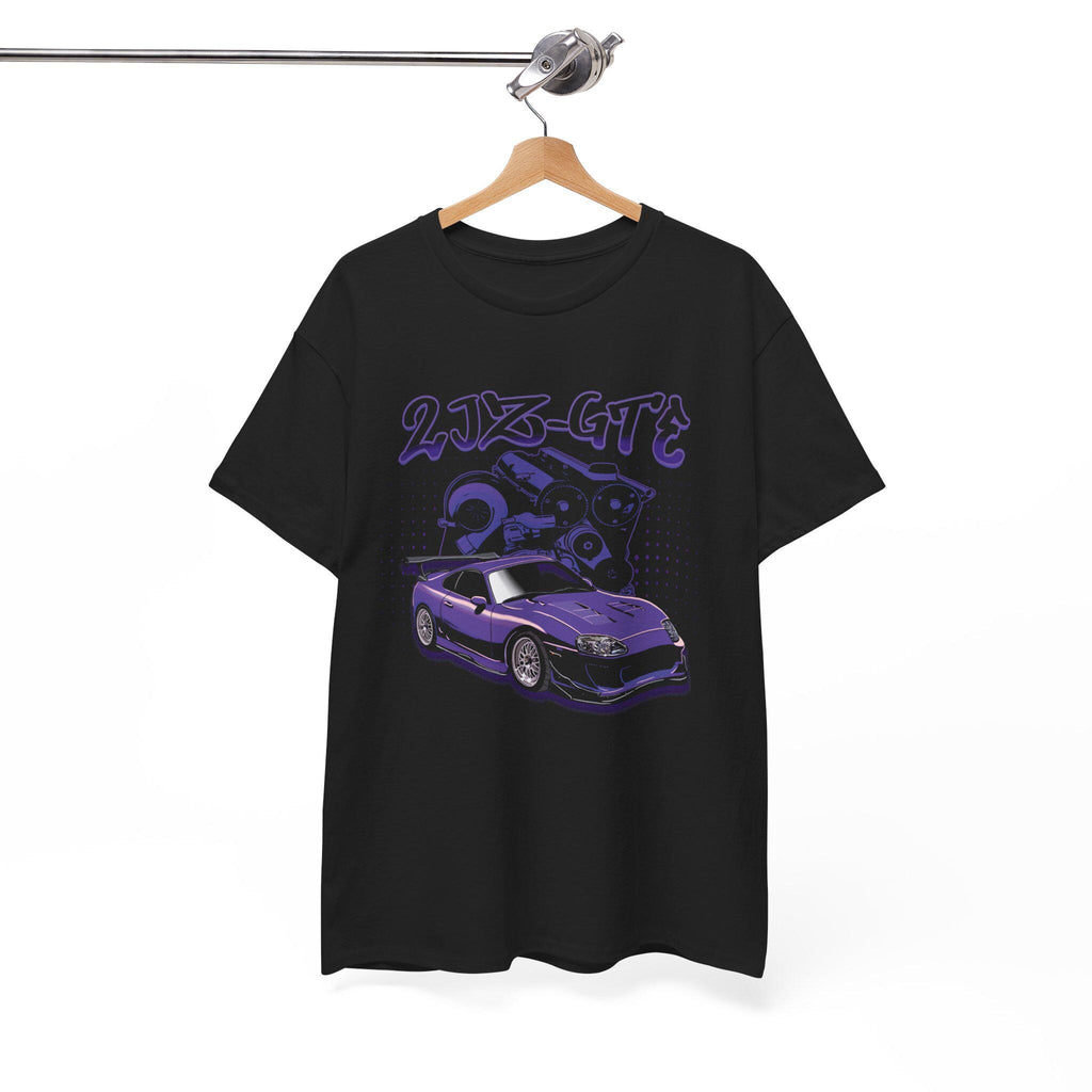 Unisex 2JZ GTE Engine Purple Supra Car T-Shirt JDM Enthusiast Tee