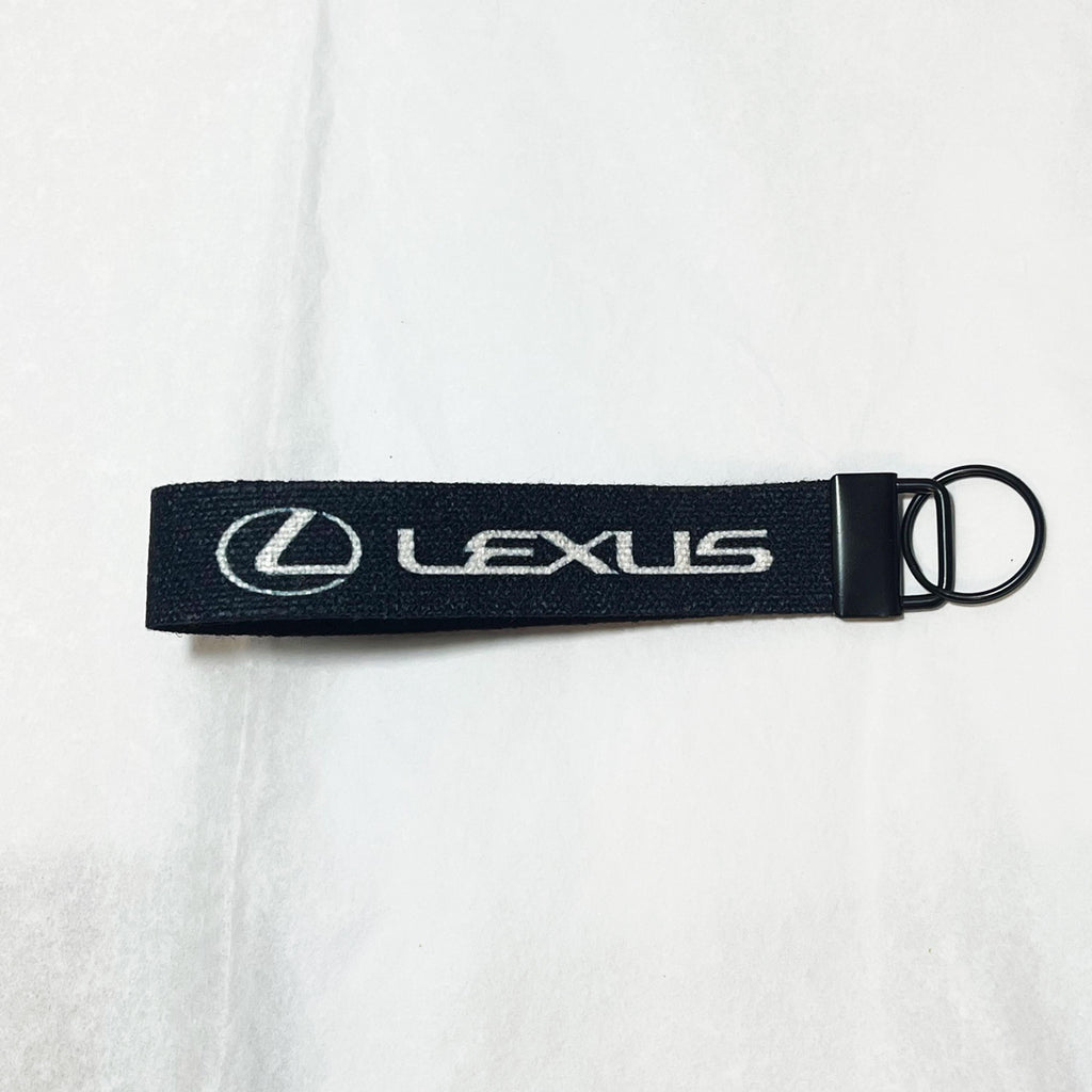 Lexus Black Wristlet Keychain for JDM Car Enthusiast gift for key ring