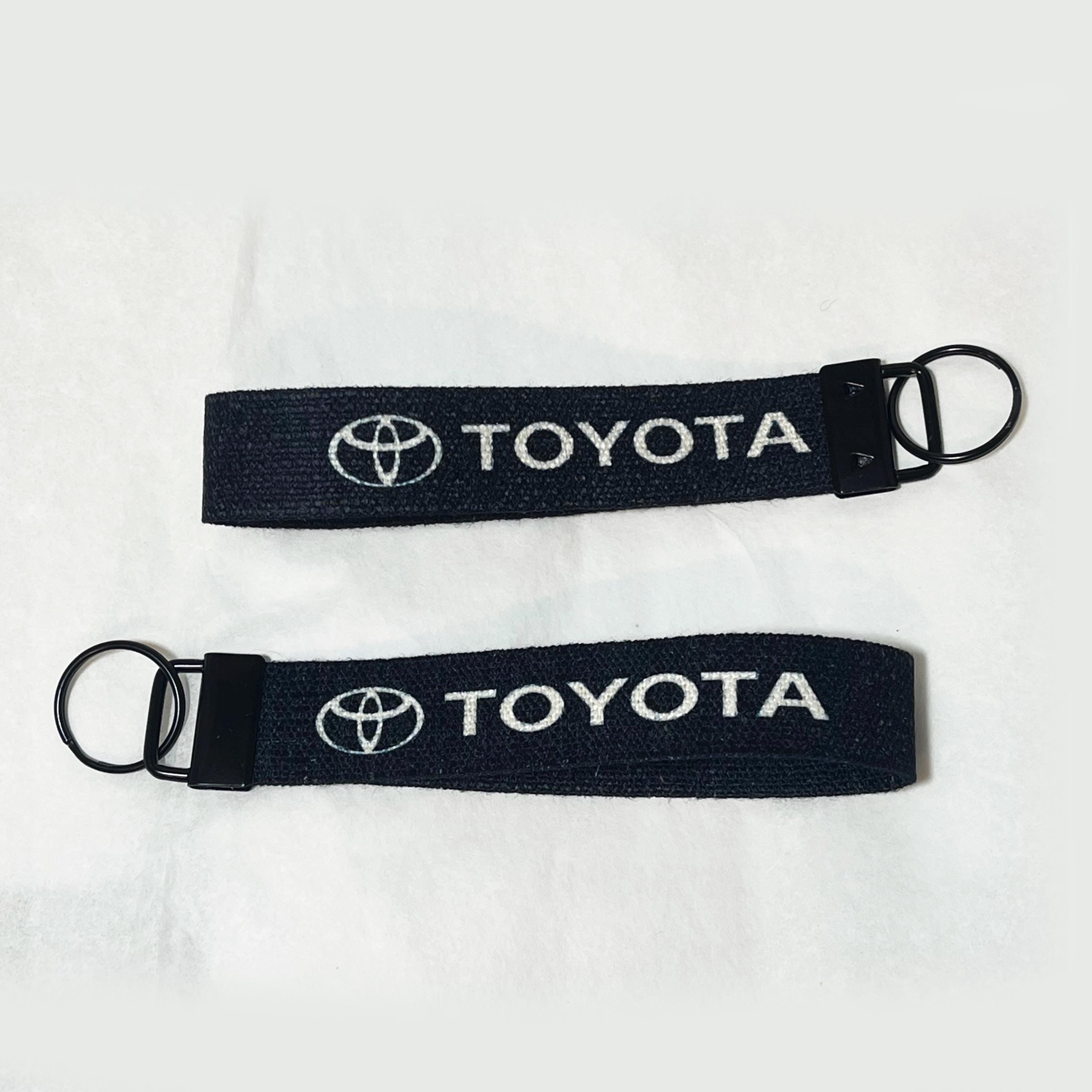 Black Toyota keychain lanyard for JDM cars, trucks, and car lovers