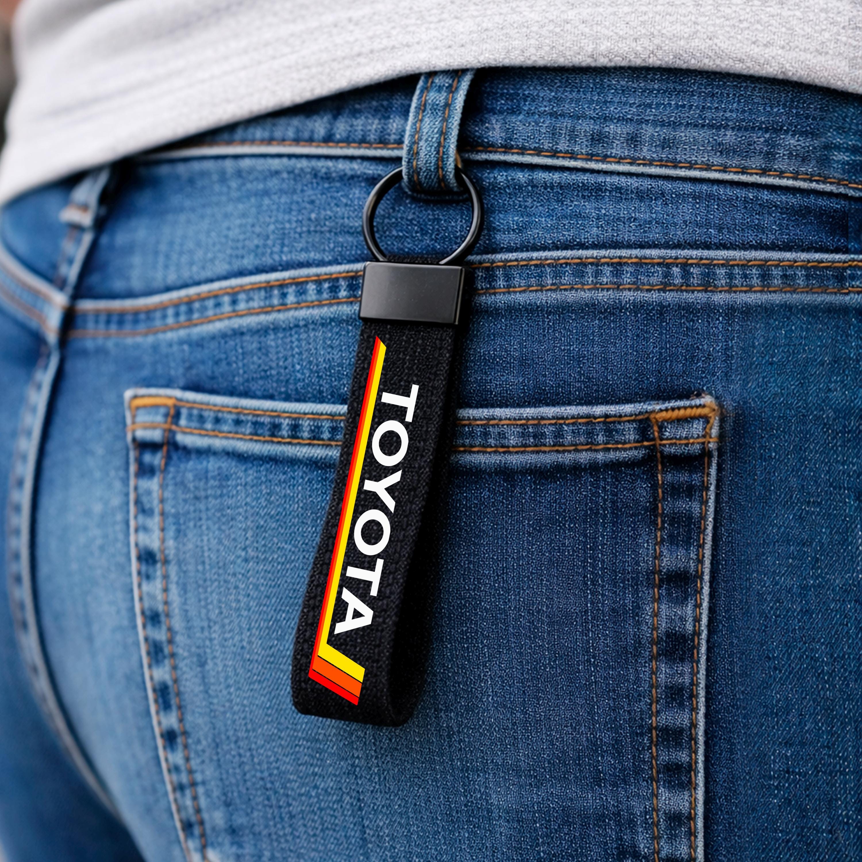 Retro Black Car keychain for JDM cars, trucks, and automotive lovers