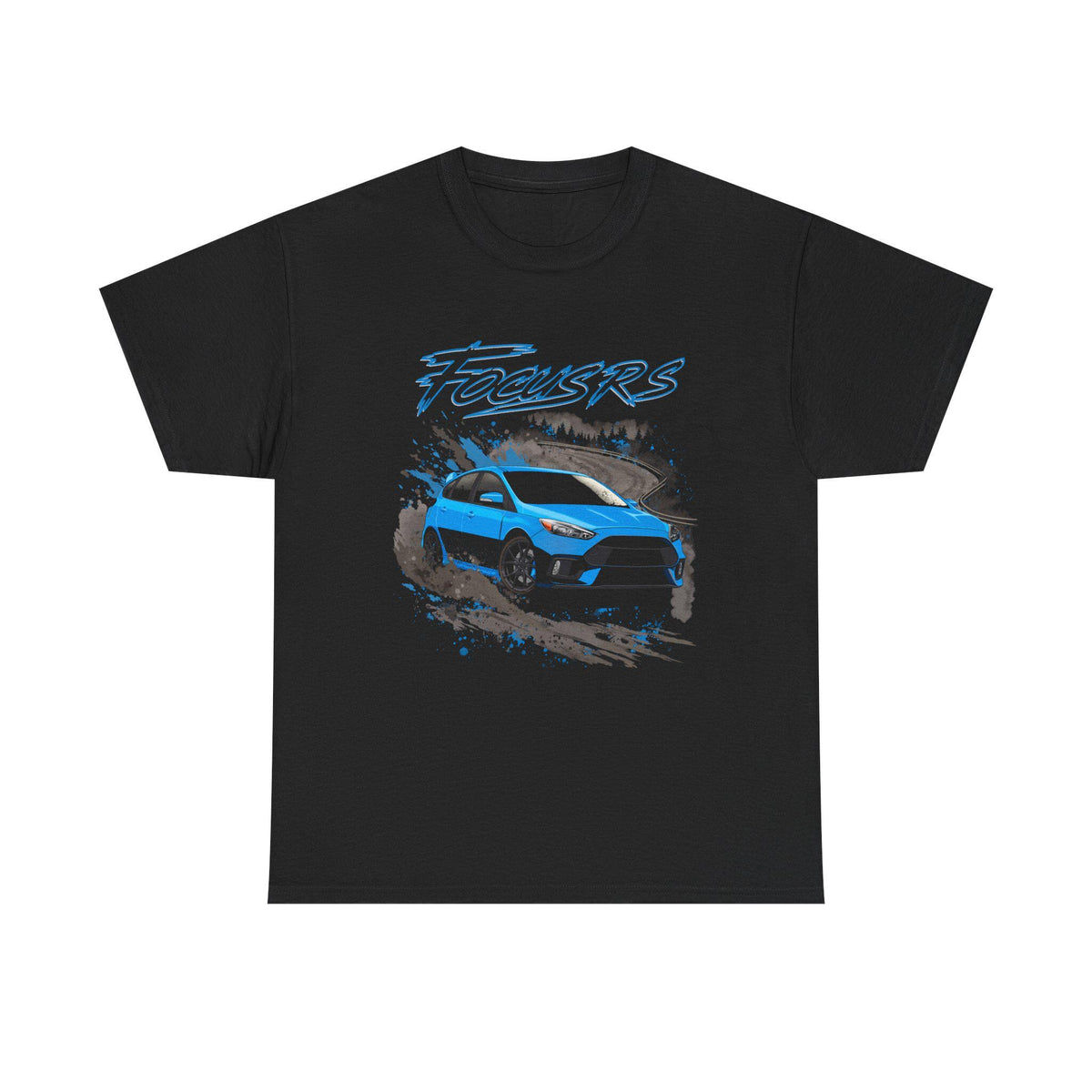 Focus RS Rallycross Nitrous Blue T Shirt AWD Turbo Hatchback Motorsport Streetwear Tee